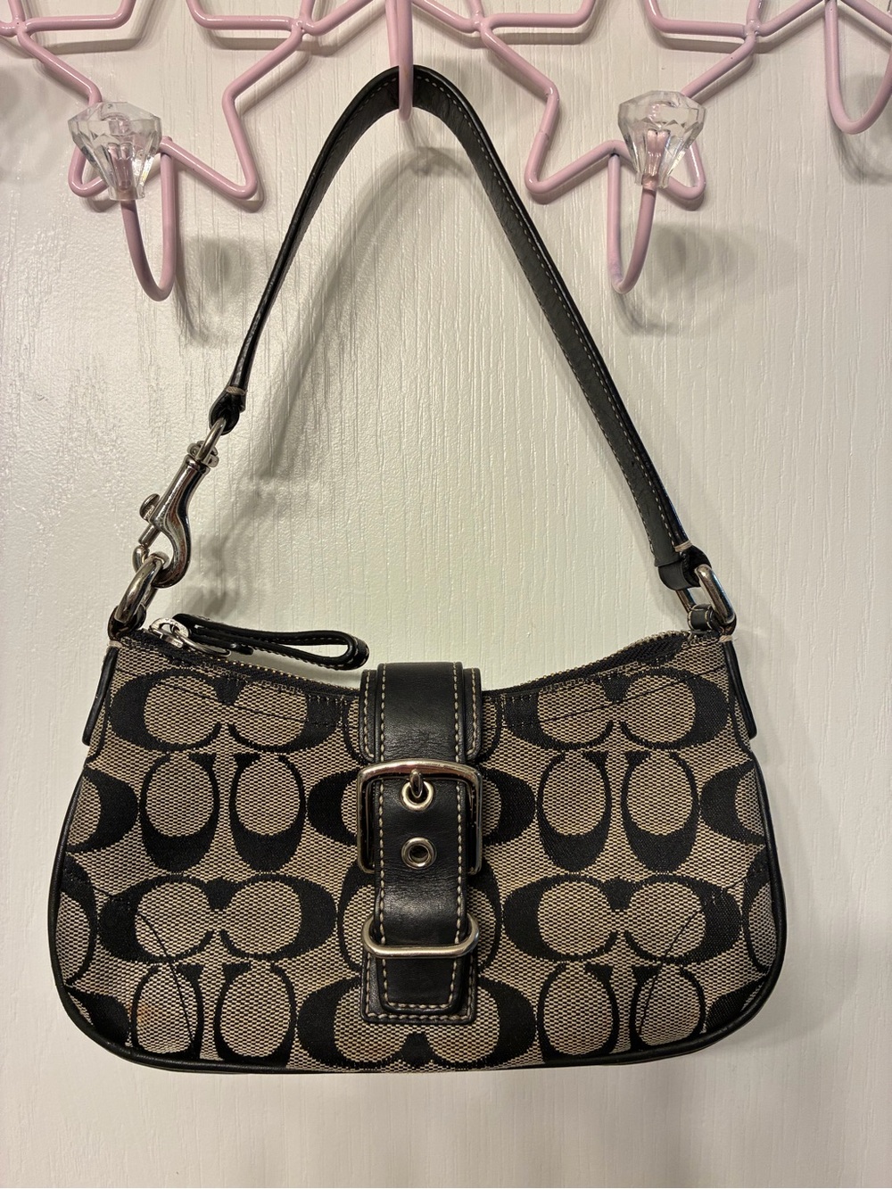 Coach Mini Teri Shoulder Bag SoHo Signature C